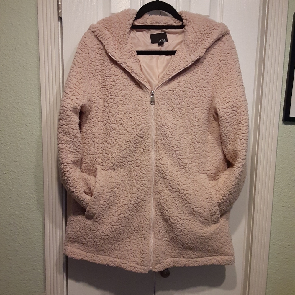 A.N.A. teddy sherpa zip Jacket M